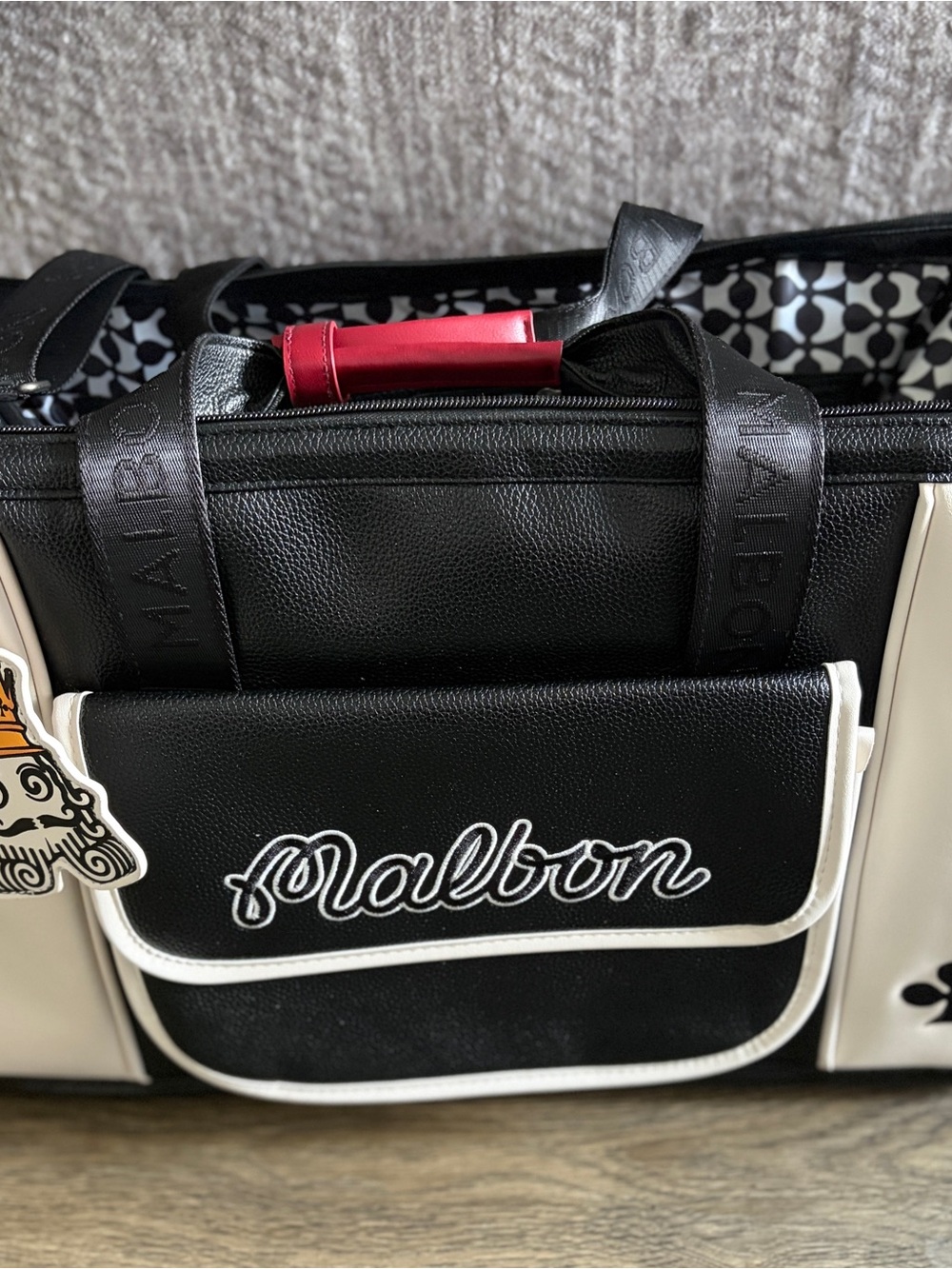 MALBON King of Clubs weekender, duffel, bag. Beautiful design with lots of room. - Picture 2 of 8